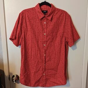 M Men's 80s Style Urban Pipeline Button Up